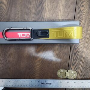 TUMI Yellow Keychain with Carabiner